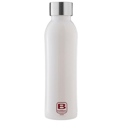 B Bottles Twin – Bright White – 500 ml – Doppelwandige Thermoflasche aus 18/10 Edelstahl